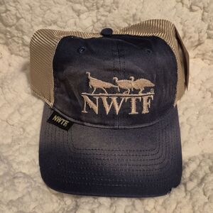 NWTF Turkey Blue with Cream Mesh Sliderback Hat - New